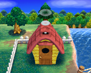 Default exterior of Barold's house in Animal Crossing: Happy Home Designer