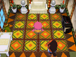 Interior of Cesar's house in Animal Crossing: Wild World