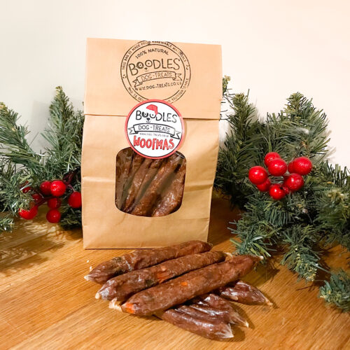 boodles Christmas sausages for dogs