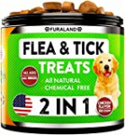 Flea and Tick Prevention for Dogs Chewables – Made in USA – Natural Flea and Tick Supplement for Dogs Chews- Oral Flea Pills for Dogs – No Mess | No Collars – All Breeds and Ages – Tasty Soft Tablets