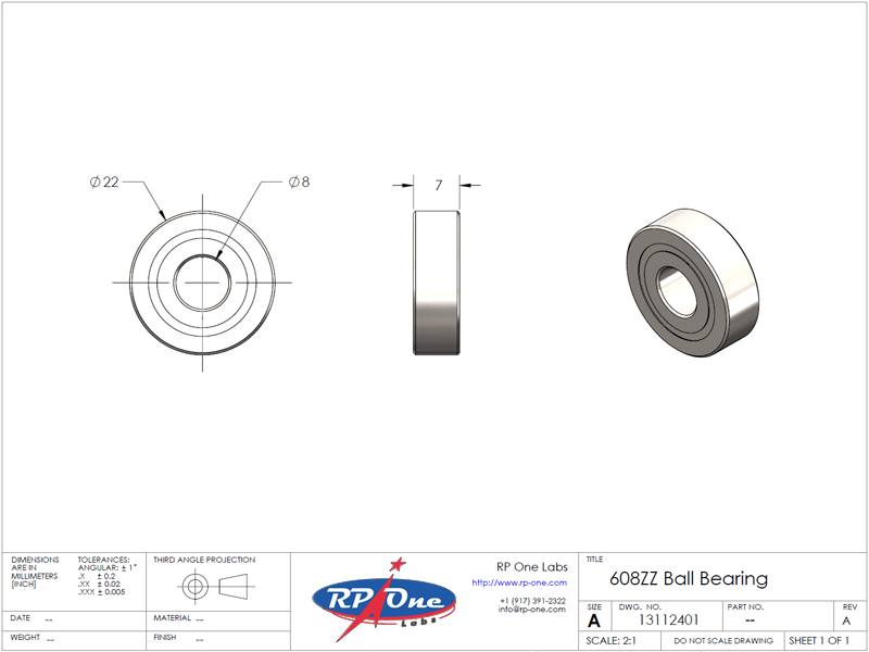 608ZZ Ball Bearing