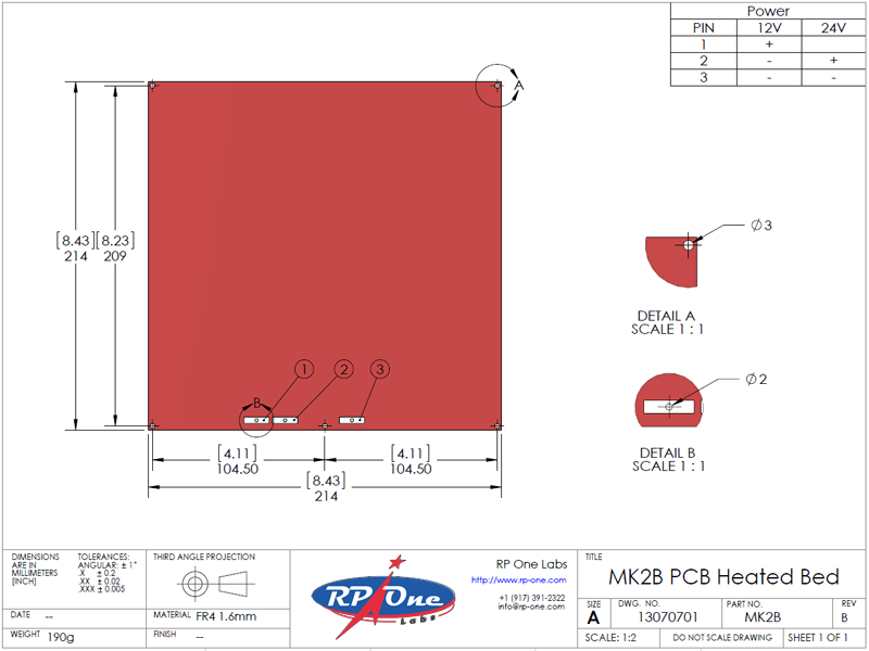 MK2B Heated Bed