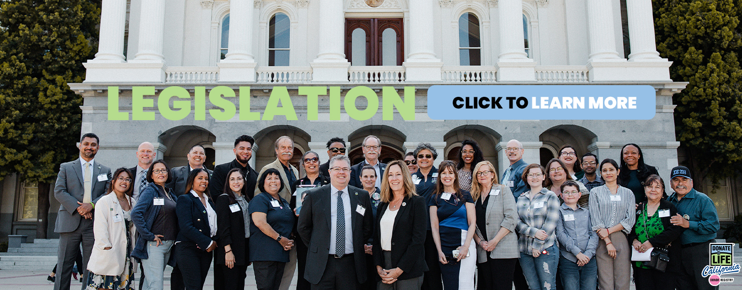 Donate Life California Legislation.