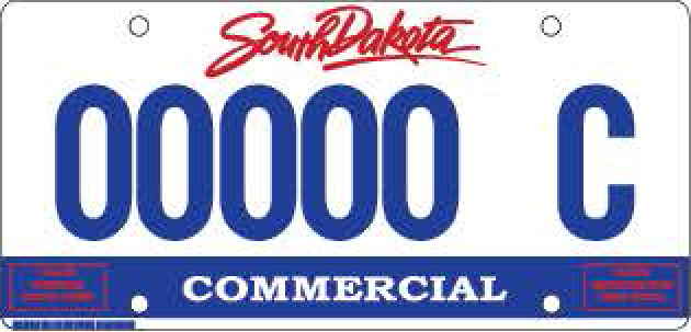 Commercial License Plate