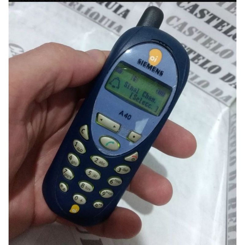 celular siemens a40 oi xuxa ano 2001 operadora oi antigo de chip ...