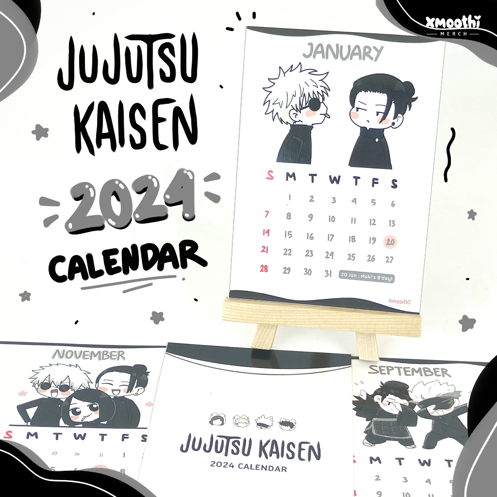 Jual JUJUTSU KAISEN 2024 MINI DESK CALENDAR KALENDER JUJUTSU KAISEN