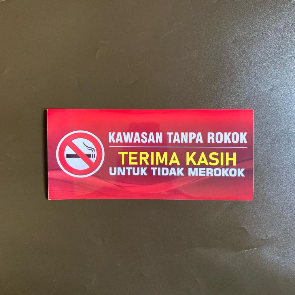 Jual Stiker Kawasan Tanpa Rokok | Area dilarang Merokok | No Smoking ...