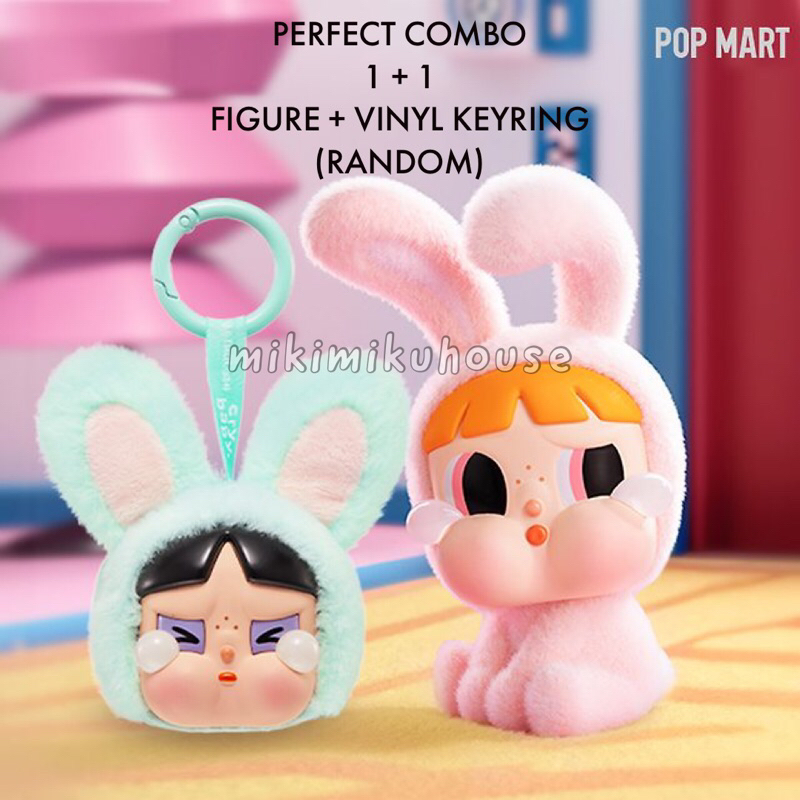 Jual 1+1 POP MART CRYBABY POWERPUFF GIRLS VINYL FACE PLUSH BLIND BOX ...