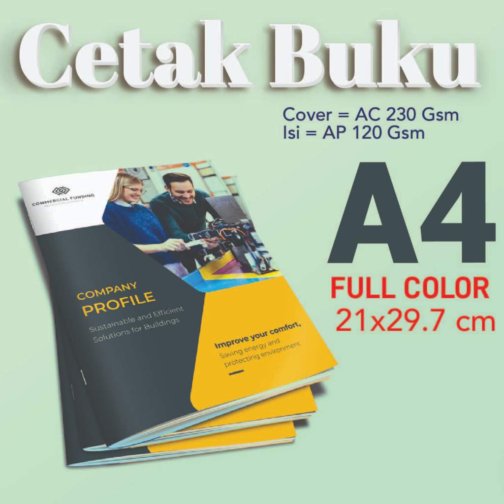 Jual Cetak BUKU, KATALOG, COMPANY PROFILE A4 jilid strapless 10 BUKU ...