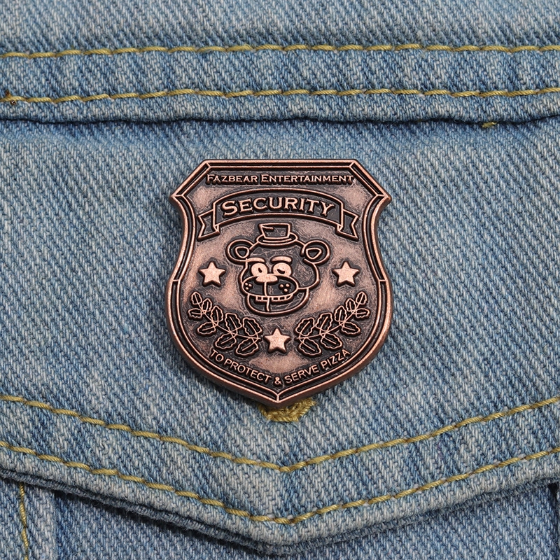 Security Guard Badges for FNAF Freddy Fazbear Night Guard Pins Badge ...