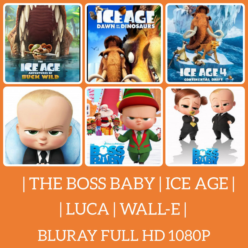 [MOVIE PENDRIVE] THE BOSS BABY ICE AGE LUCA WALL-E COLLECTION ...