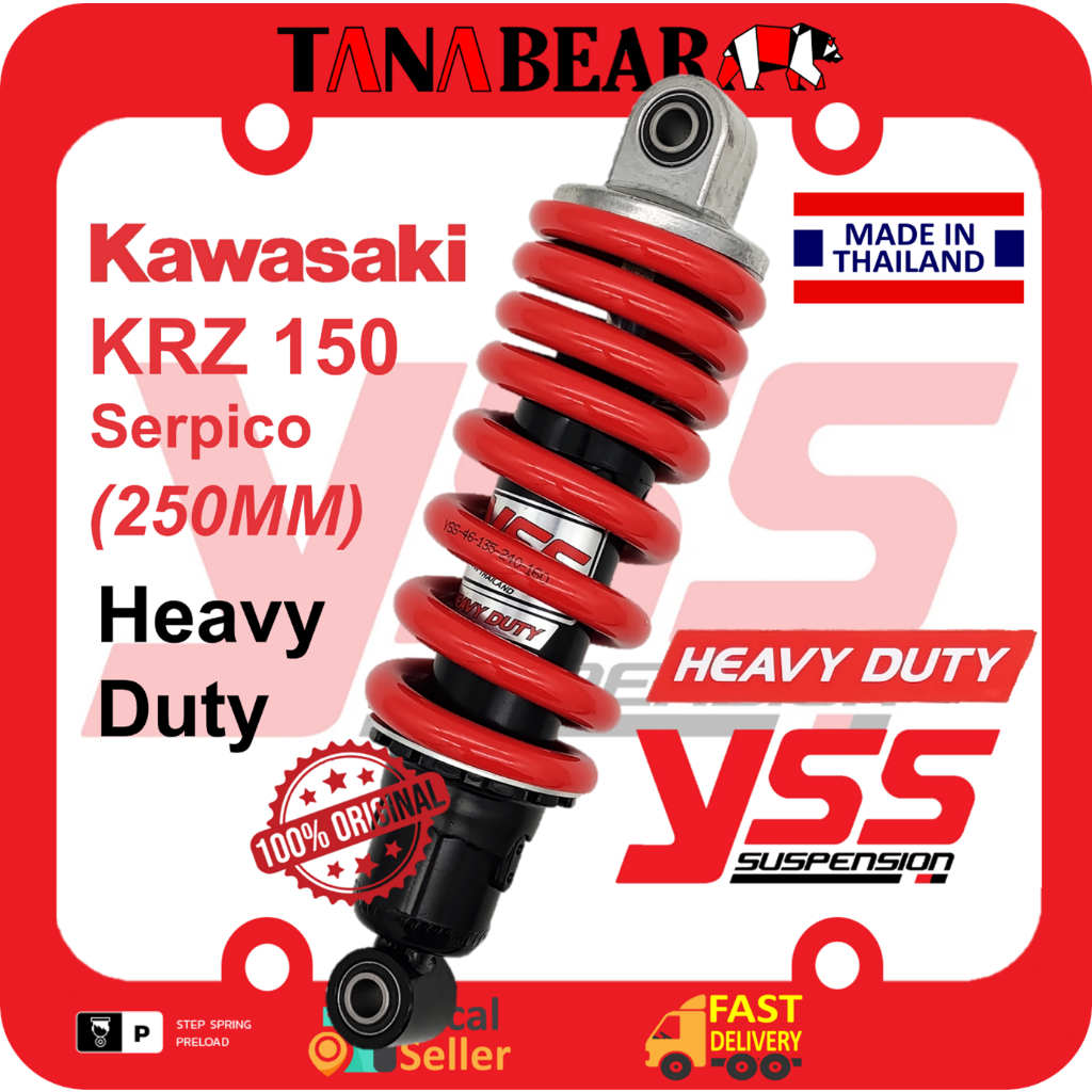 YSS KRZ150 (Serpico)(250MM) HEAVY DUTY adjustable absorber monoshock ...