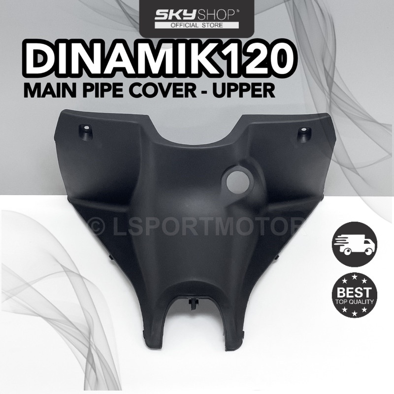 MODENAS DINAMIK120 MAIN PIPE COVER - UPPER (MATTE BLACK) 14091-R684 ...