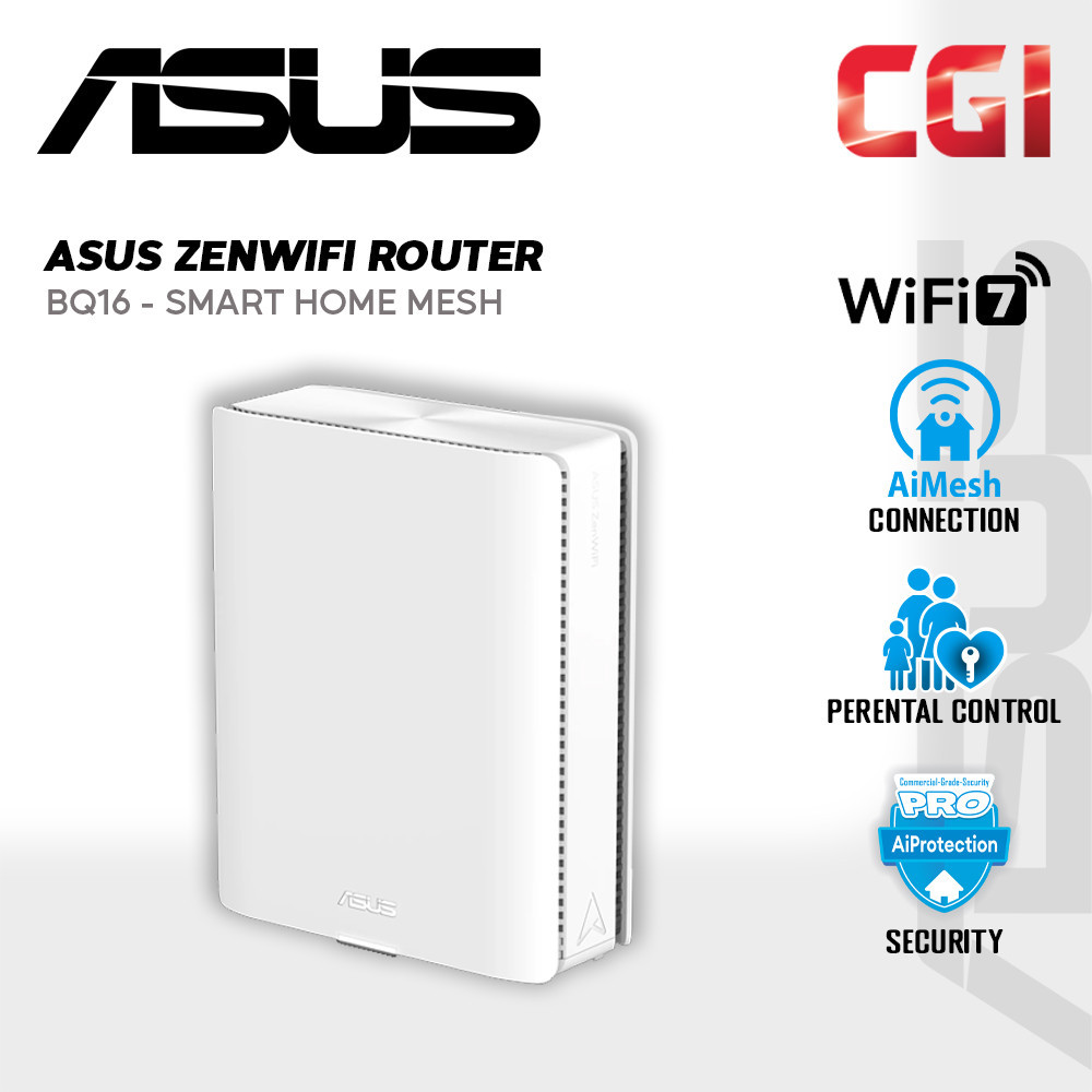 Asus ZenWiFi BQ16 BE25000 Quad Band WiFi 7 Dual 10G Smart Home Master ...