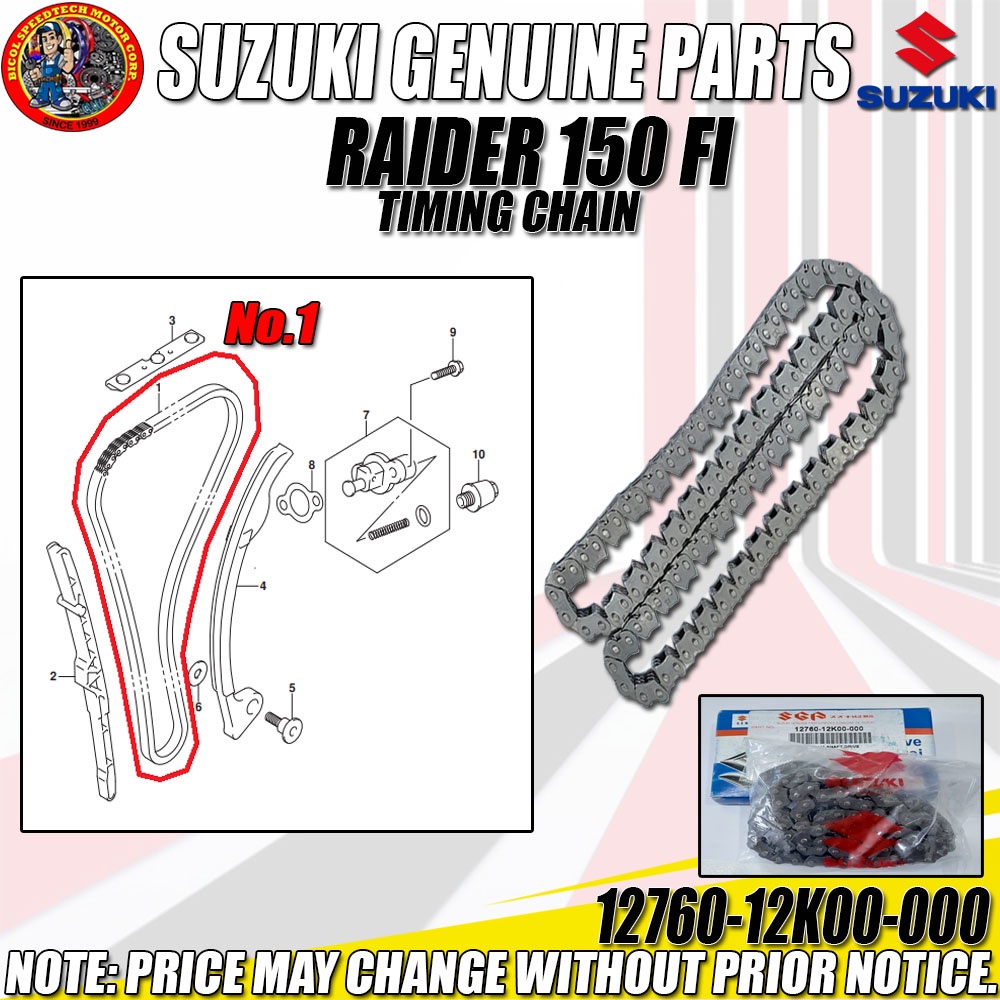 CAM TIMING CHAIN Camshaft Suzuki Raider 150 FI GSX-R150 GSX-S150(SGP ...