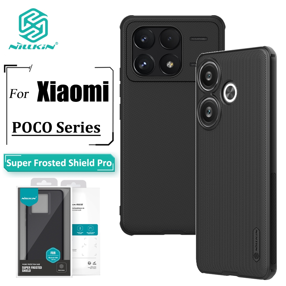 Nillkin Super Frosted Shield Pro Case For Poco F6 Pro X6 Pro X6 F5 Pro ...