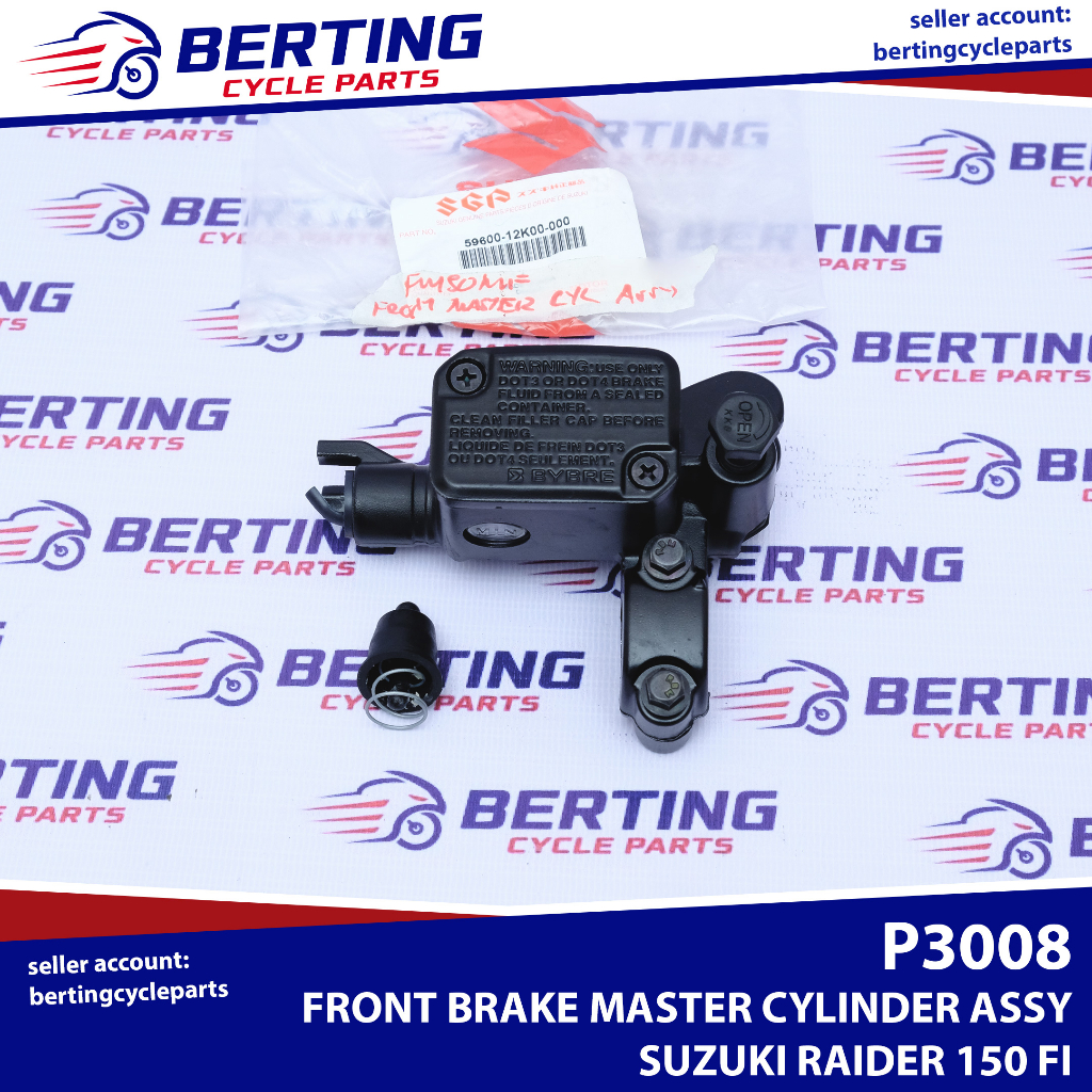 SGP FRONT BRAKE MASTER CYLINDER ASSY Suzuki Raider 150 FI V1 Genuine ...