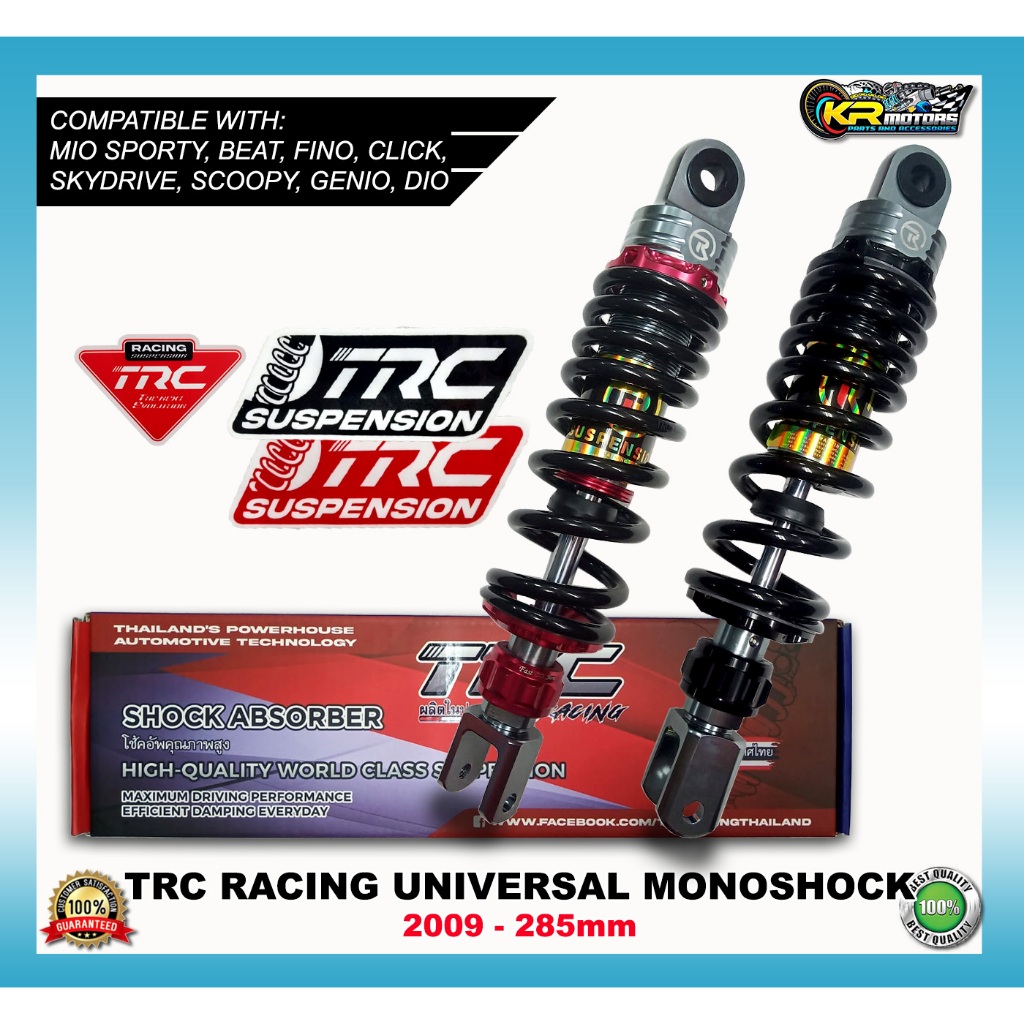 TRC Monoshock 2009-285mm Rear Suspension for Mio, Sporty, Beat, Fino ...