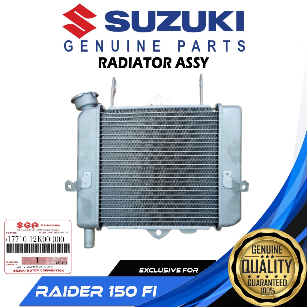 SUZUKI GENUINE RADIATOR ASSY FOR RAIDER 150 FI ( 17710-12K00-000 ...