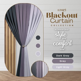 LIMIN Korean Blackout Curtain for Window | 7ft per piece | Living Room ...