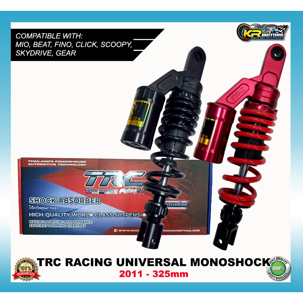 TRC Monoshock 2011-325mm Rear Suspension Shock Mio, Beat, Click, Scoopy ...