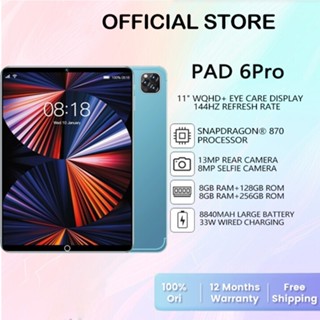 Tablet pad 6 pro 12+128GR Large Screen PC Android 11inch Dual SIM Card ...