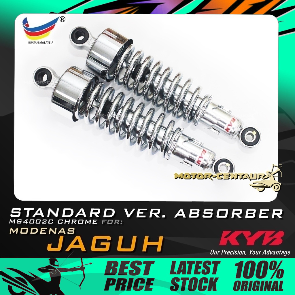 Kyb KAYABA REAR SHOCK ABSORBER MS4002 MODENAS JAGUH CHROME (L & R ...