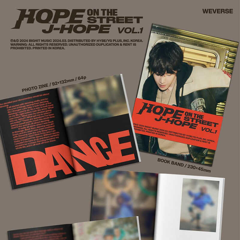 BTS [+Weverse Gift J-Hope - Special [ HOPE ON THE STREET Vol.1 ...