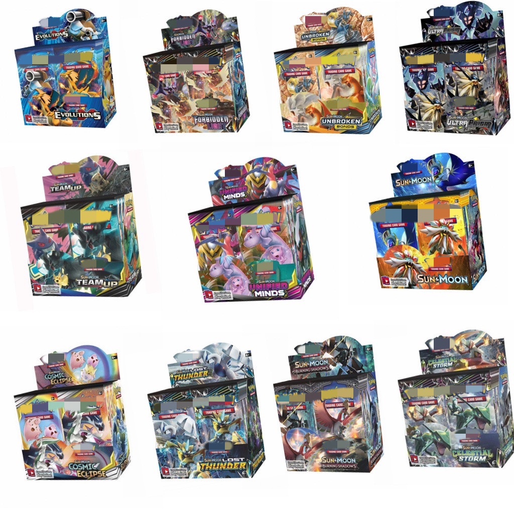 GP1 324pcs Pokémon Card Board Game Battle Cards Pokemon English Cards ...