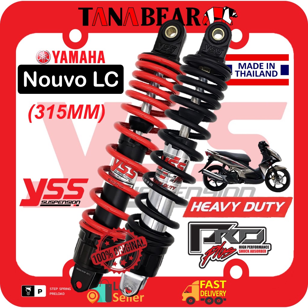 YSS NOUVO LC 135 (315MM) PRO PLUS HEAVY DUTY adjustable absorber ... image.