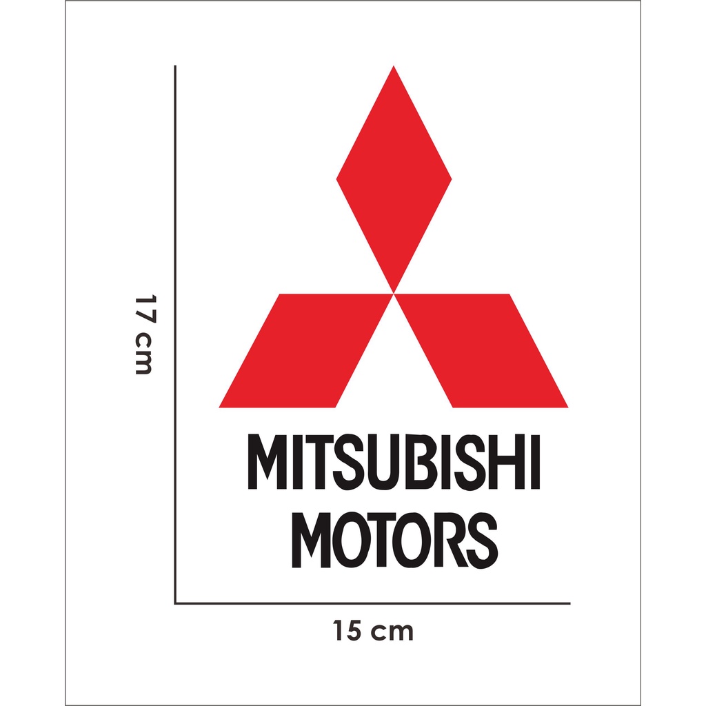 Mitsubishi Motors Cutting Sticker | Shopee Singapore