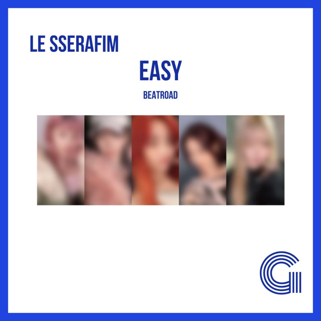 [Only Pob] BEATROAD (LE SSERAFIM) - 3rd Mini Album 'EASY' PHOTOCARD ...