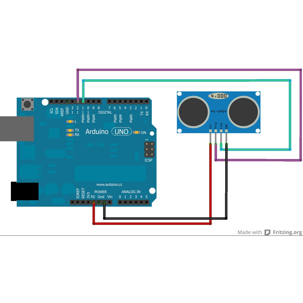 Interfacing SRF05 Ultrasonic Distance Module With Arduino