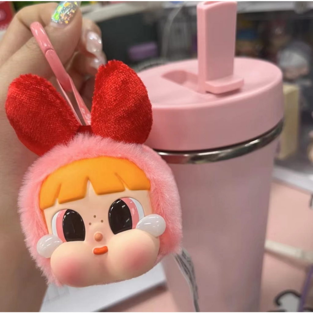 Popmart CRYBABY Powerpuff Girls Crying Baby Vinyl Face Plush Mystery ... image.