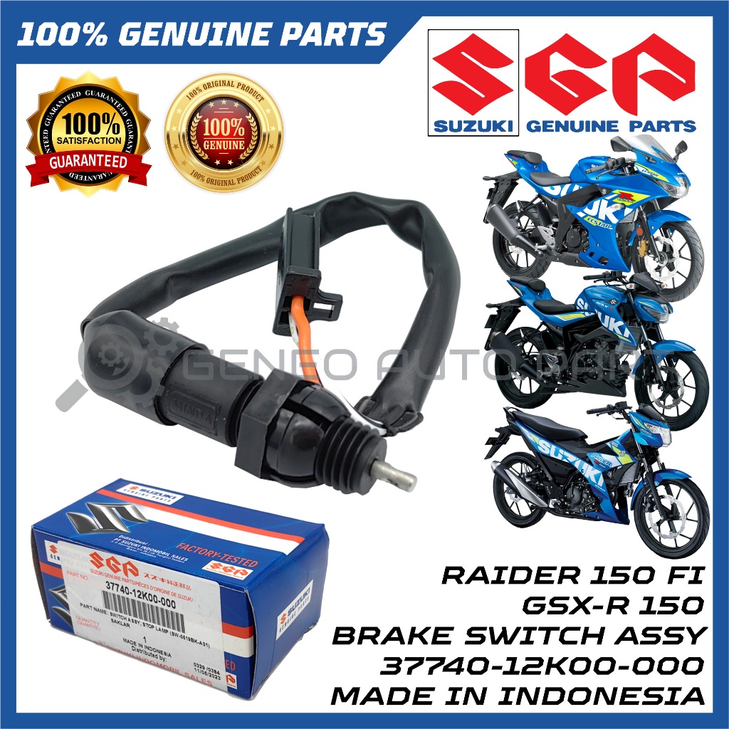 Suzuki RAIDER สวิตช์เบรกหลัง 150 FI GSXR150 GSXS150 [37740-12K00-000 ...