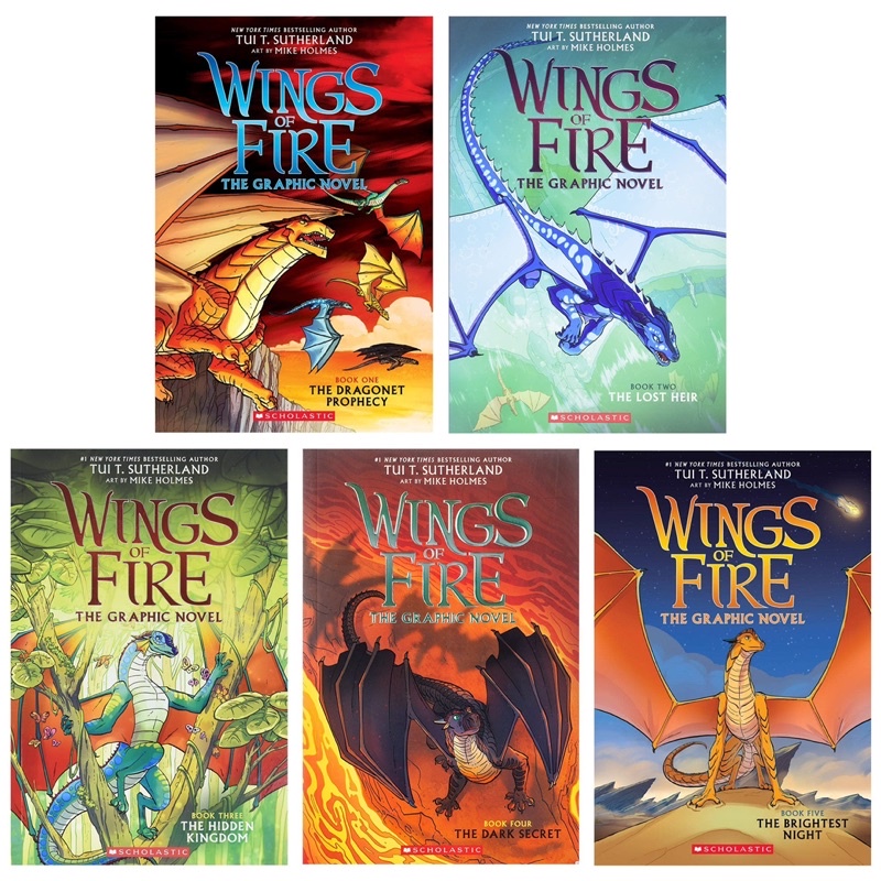 Wings of Fire The Graphic Novels 1-5 Books Collection By Tui T ...