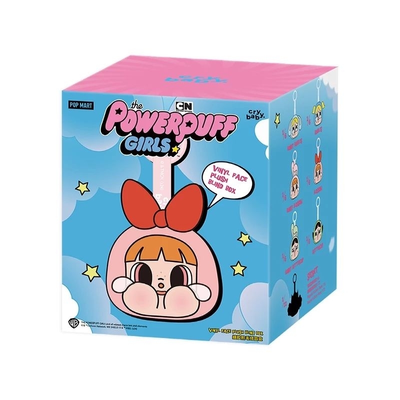 (พร้อมส่ง) พวงกุญแจ CRYBABY Powerpuff Girls Series Vinyl Face Plush ...