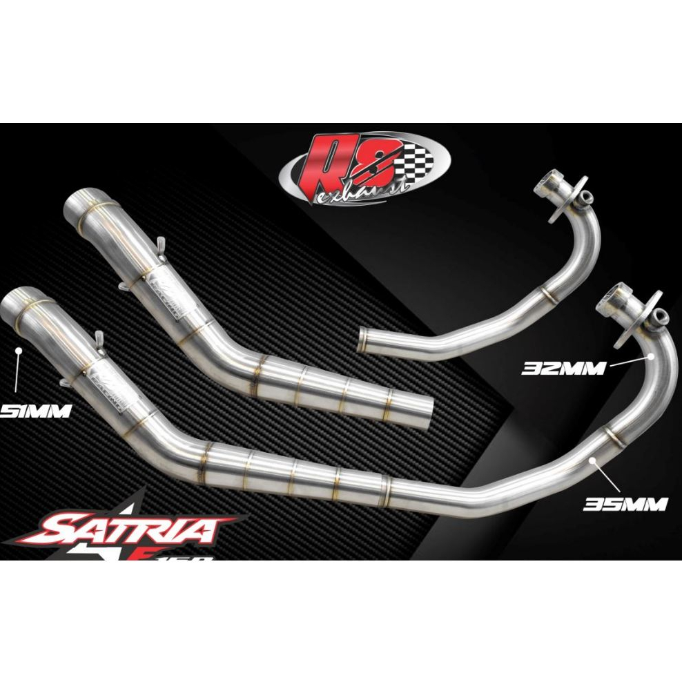 放電管 [EXHAUST-R8] 適用於 RAIDER Fi SATRIA BANDIT 150 GSX 150 正品 | 蝦皮購物