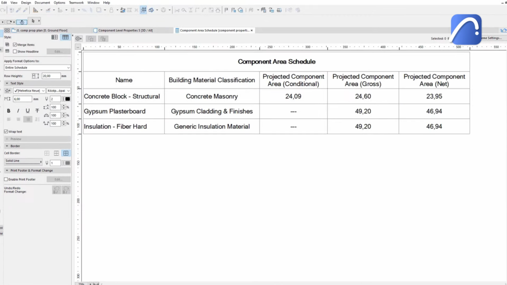 ArchiCAD Screenshot 18 - Get More Accurate Building Material Schedules in Archicad