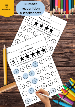 number recognition worksheets