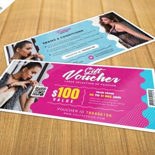 Free Gift Voucher Template PSD