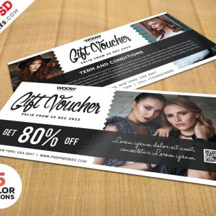 Free Gift Voucher Design Template