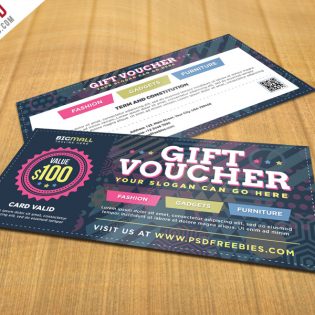 Multipurpose Gift Voucher PSD Template