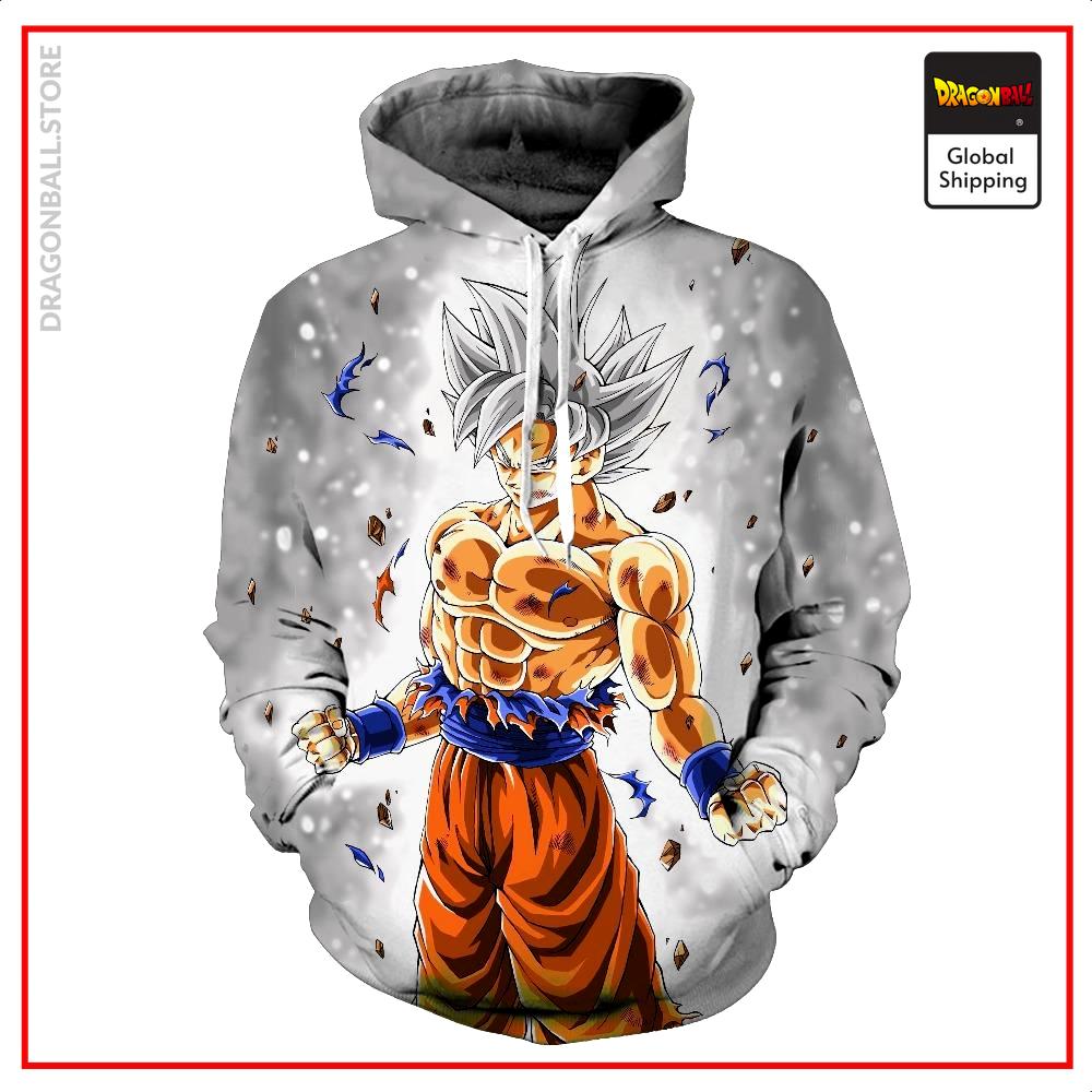 White Ultra Instinct Goku Hoodie DBM2806 S Official Dragon Ball Merch