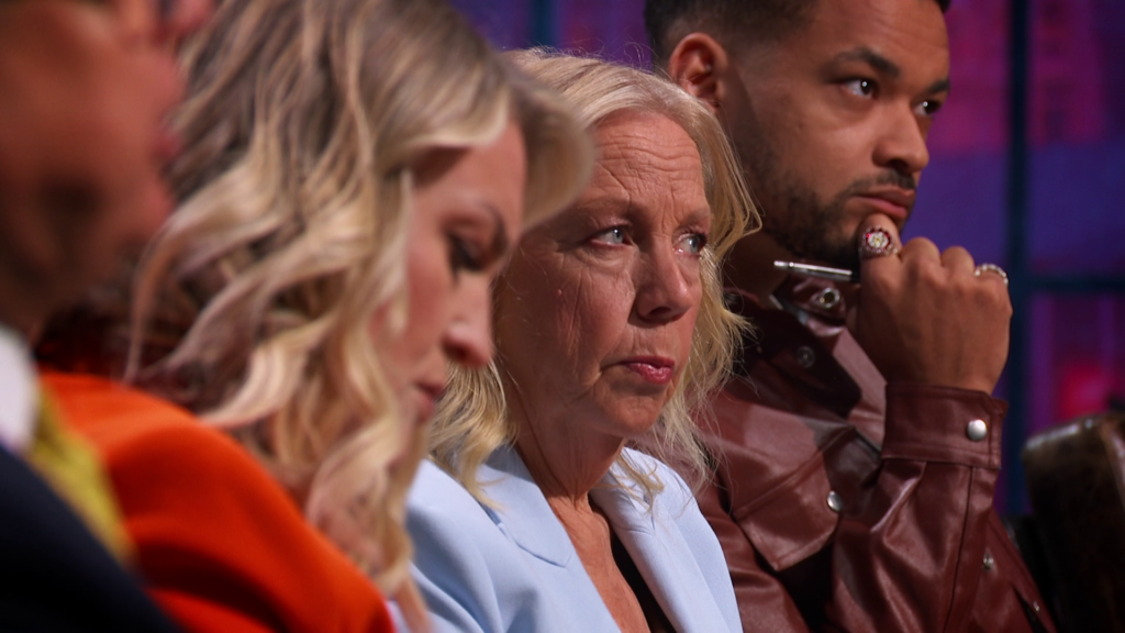 Reflective Dragons in the Den: Touker Suleyman, Sara Davies, Deborah Meaden and Steven Bartlett.