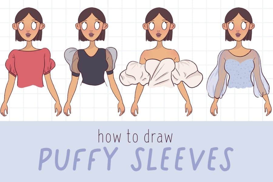 In this post you will learn how to draw puffy sleeves.