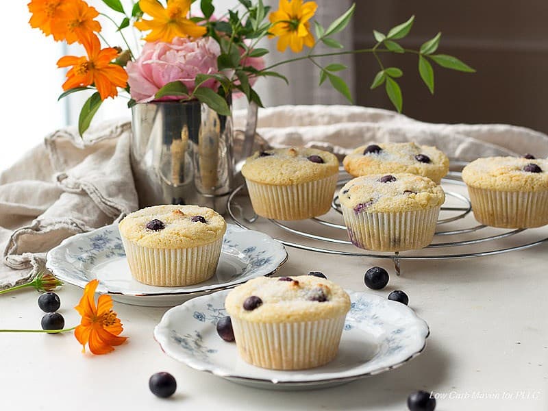 Keto blueberry muffins