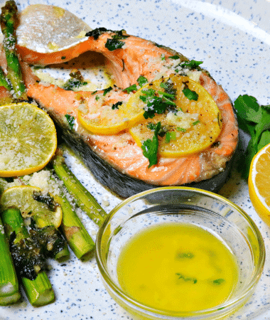 Salmon Steak Sheet Pan Dinner Recipe