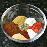 Keto taco seasoning mix in a bowl