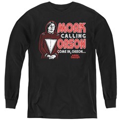 Mork & Mindy - Youth Mork Calling Orson Long Sleeve T-Shirt